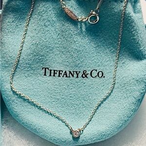 Tiffany & Co. 💯% Auth Diamonds By The Yard Necklace w/Pouch & Box ✨EUC✨
